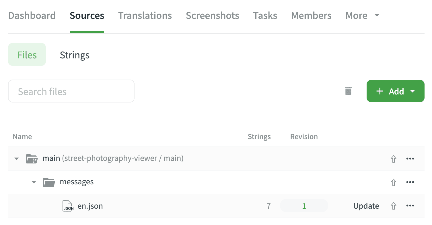 Crowdin repository mapping